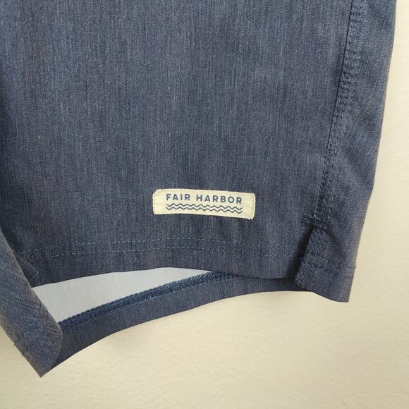 Fair Harbor Boardshorts Mens 30 Blue Stripes‎ Beach Swim Hybrid Trunks Huckberry - Picture 2 of 8